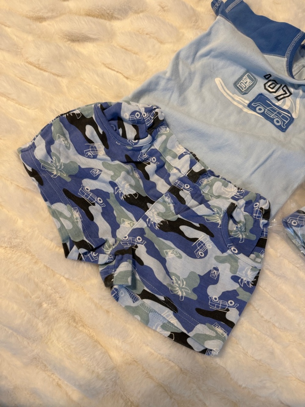 Vintage Babyworks Light Blue Helicopter Outift with Dark Blue Trim and Hat A2 - Picture 5 of 6